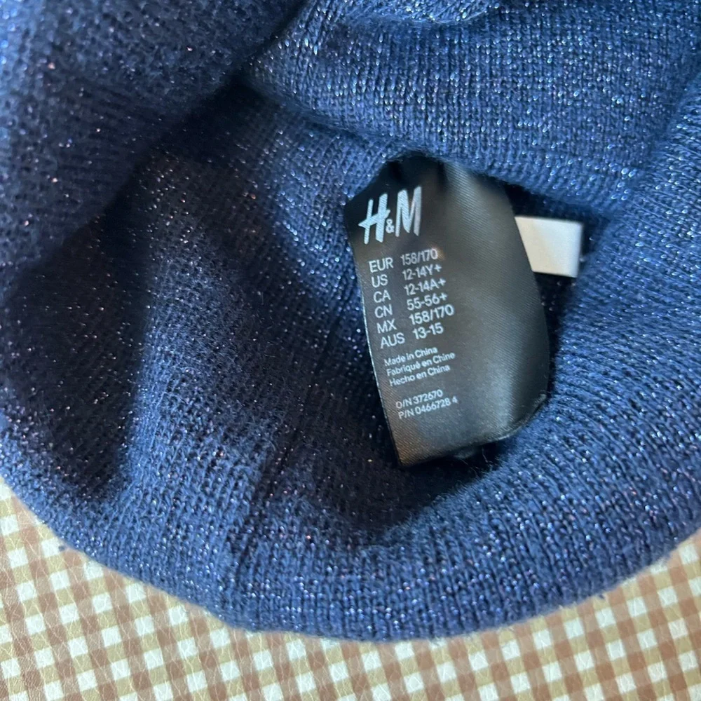 Disney‎ Star Wars H&M Beanie Winter Knit Hat Glitter Girl 12-14 Yr
